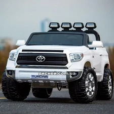 Двухместный детский электромобиль JJ 2255 EBLR-1, Toyota Tundra, кожаное сиденье